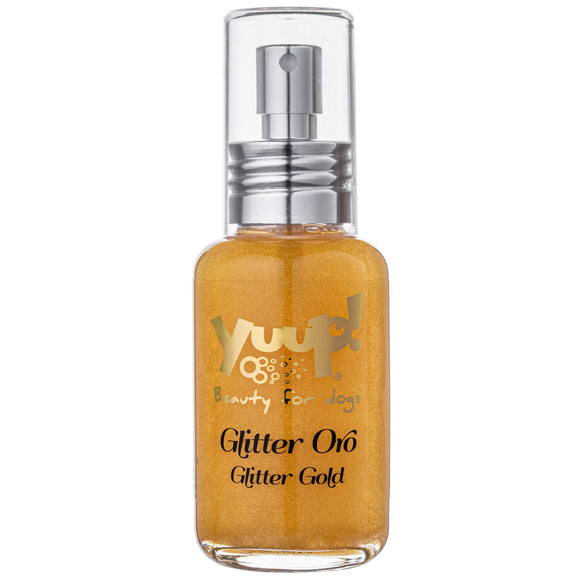 Yuup! Fashion Glitter Gold Perfumed Coat Shine Spray with Gold Particles, 50ml