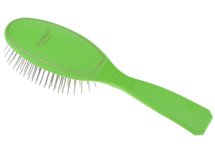 Madan Small Pin Brush – Ergonomic Handle, 22mm Medium-Soft Metal Pins, Sky Blue