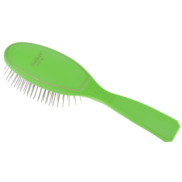 Madan Small Pin Brush – Ergonomic Handle, 22mm Medium-Soft Metal Pins, Sky Blue