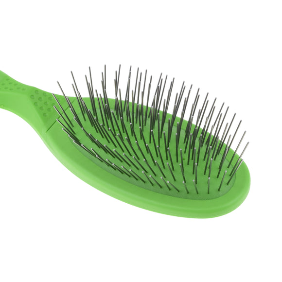Madan Small Pin Brush – Ergonomic Handle, 22mm Medium-Soft Metal Pins, Sky Blue