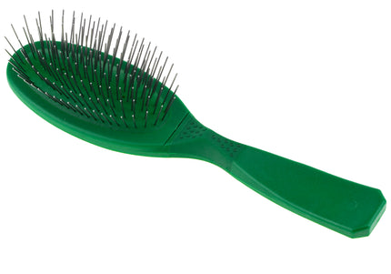 Madan Small Pin Brush – Ergonomic Handle, 22mm Medium-Soft Metal Pins, Sky Blue