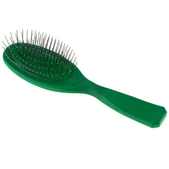 Madan Small Pin Brush – Ergonomic Handle, 22mm Medium-Soft Metal Pins, Sky Blue
