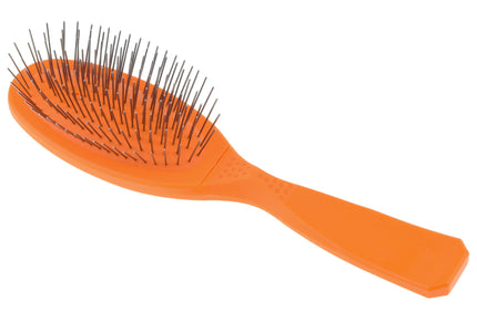 Madan Small Pin Brush – Ergonomic Handle, 22mm Medium-Soft Metal Pins, Sky Blue