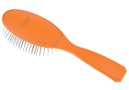 Madan Small Pin Brush – Ergonomic Handle, 22mm Medium-Soft Metal Pins, Sky Blue