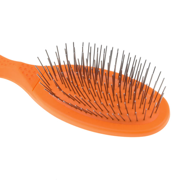 Madan Small Pin Brush – Ergonomic Handle, 22mm Medium-Soft Metal Pins, Sky Blue