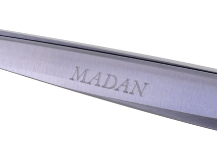 Madan Straight Grooming Scissors 6.5" – Ultra-Light Japanese Steel, Aluminum Handle, Purple