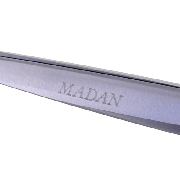 Madan Straight Grooming Scissors 6.5" – Ultra-Light Japanese Steel, Aluminum Handle, Purple