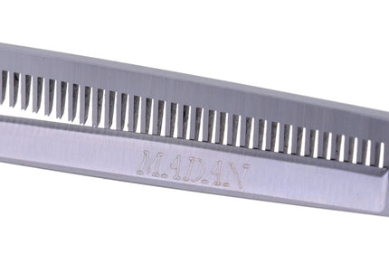 Madan 6.5" Thinning Scissors – Ultra-Light Japanese Steel, Single-Sided, Red Aluminum Handle