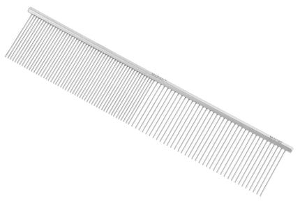 Madan Professional Carbon Comb 19cm – Mixed Tooth Spacing, Hexagonal Handle, Durable Carbon Pins