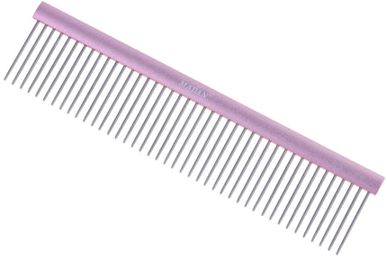 Madan Professional Light Comb 19cm – Lightweight Aluminum Handle, 3mm Spacing, Purple