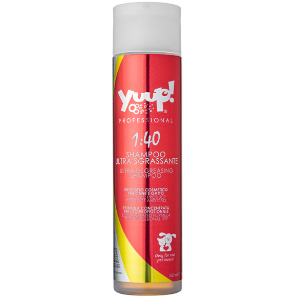 Yuup! Professional Ultra Degreasing Shampoo – Deep Cleansing Concentrate, 1:40 Formula, 250ml