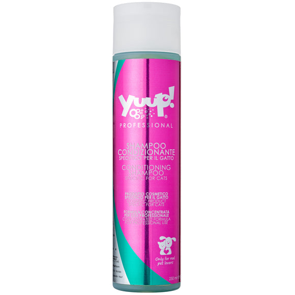 Yuup! Professional Cat Conditioning Shampoo – Moisturizing Antistatic Formula, Concentrate 1:20, 250ml
