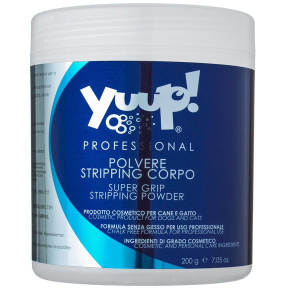 Yuup! Professional Super Grip Stripping Powder 200g – Extra Strong Formula for Precise Fur Trimming and Cleaning