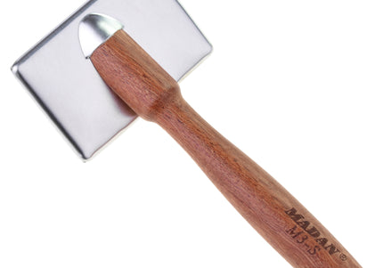 Madan Slicker Brush Large – Professional Poodle Grooming Tool with Wooden Handle