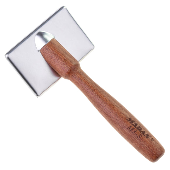 Madan Slicker Brush Large – Professional Poodle Grooming Tool with Wooden Handle