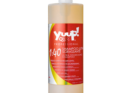 Yuup! Professional Ultra Degreasing Shampoo – Deep Cleansing Concentrate, 1:40 Formula, 1L Bottle