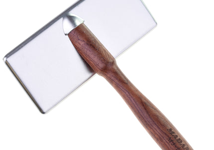 Madan Slicker Brush Large – Professional Poodle Grooming Tool with Wooden Handle