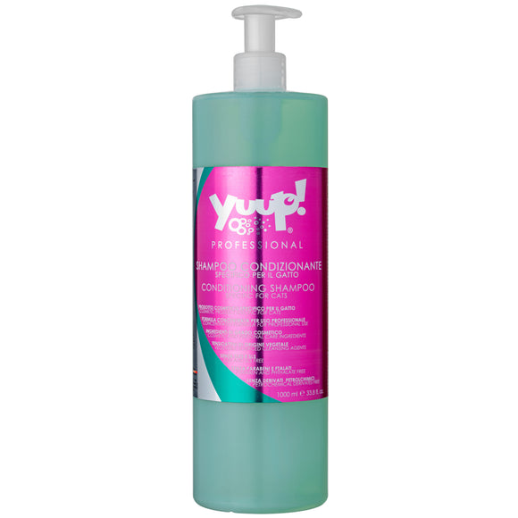 Yuup! Professional Cat Conditioning Shampoo – Moisturizing Antistatic Formula, 1L Concentrate 1:20