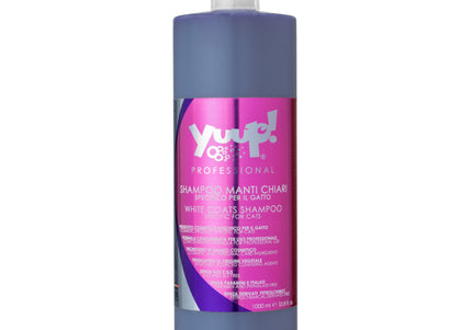 Yuup! Professional Cat White Coat Shampoo – Concentrated Brightening Formula, 1L Bottle