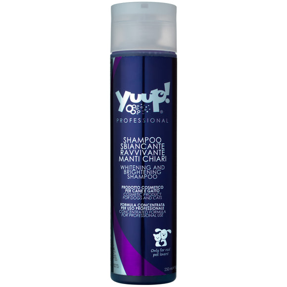 Yuup! Professional Whitening & Brightening Shampoo – 1:20 Concentrate, 250ml, Enhances Coat Radiance