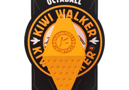 Kiwi Walker Let’s Play Octaball – Geometric Treat Dispensing Toy, Large Size, Blue