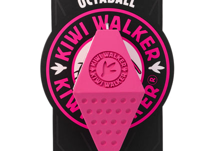 Kiwi Walker Let’s Play Octaball – Geometric Treat Dispensing Toy, Large Size, Blue