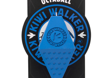 Kiwi Walker Let’s Play Octaball – Geometric Treat Dispensing Toy, Large Size, Blue