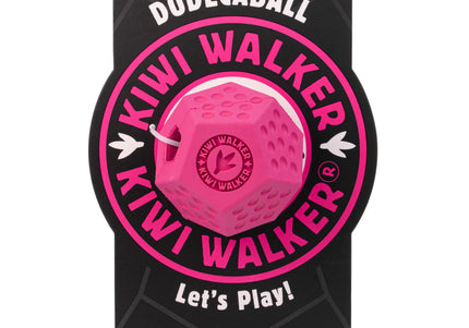 Kiwi Walker Let's Play Dodecaball – Geometric Treat Dispensing Toy, Medium Size, Blue