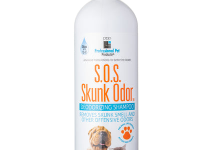 PPP Skunk Odor Shampoo – Concentrated Deodorizing Formula, 1:12 Mix, 473ml Bottle
