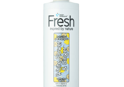 Groom Professional White Flower & Ginger Shampoo – Concentrated Regenerating Formula with Meadowfoam, 350ml