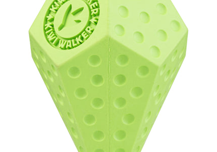 Kiwi Walker Let's Play Diaball Mini – Blue Geometric Treat Toy, Durable Interactive Design