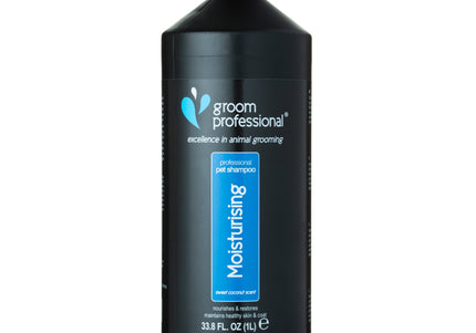 Groom Professional Coconut Moisturizing Shampoo – Concentrated 1:10 Formula, 1L Hydrating Cleanser