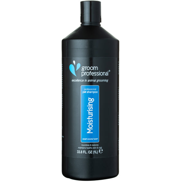 Groom Professional Coconut Moisturizing Shampoo – Concentrated 1:10 Formula, 1L Hydrating Cleanser