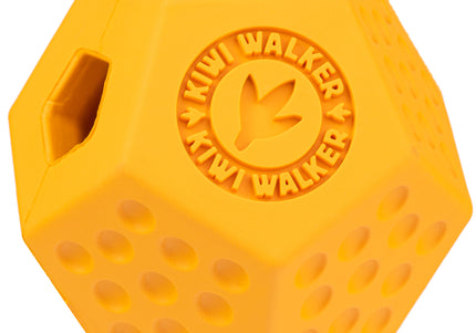 Kiwi Walker Let's Play Dodecaball – Geometric Treat Dispensing Toy, Medium Size, Blue