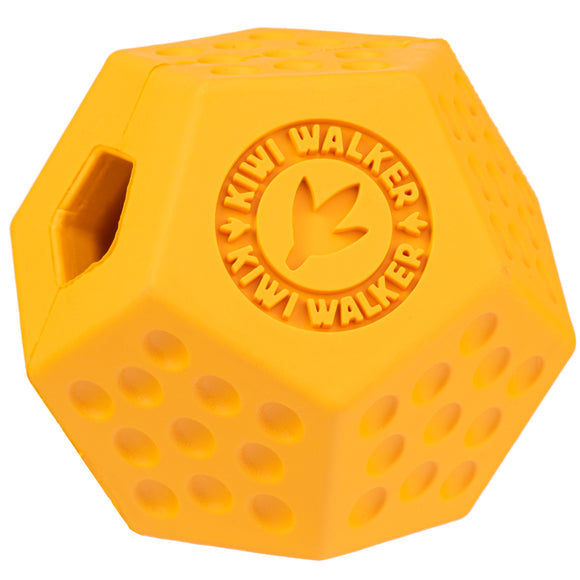 Kiwi Walker Let's Play Dodecaball – Geometric Treat Dispensing Toy, Medium Size, Blue