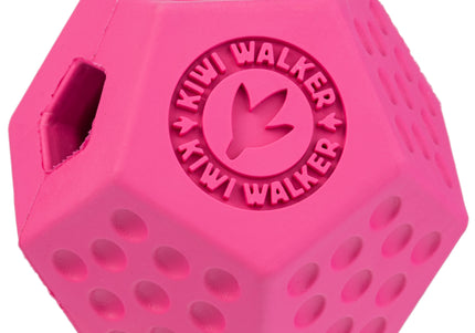 Kiwi Walker Let's Play Dodecaball – Geometric Treat Dispensing Toy, Medium Size, Blue