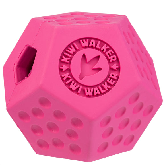 Kiwi Walker Let's Play Dodecaball – Geometric Treat Dispensing Toy, Medium Size, Blue