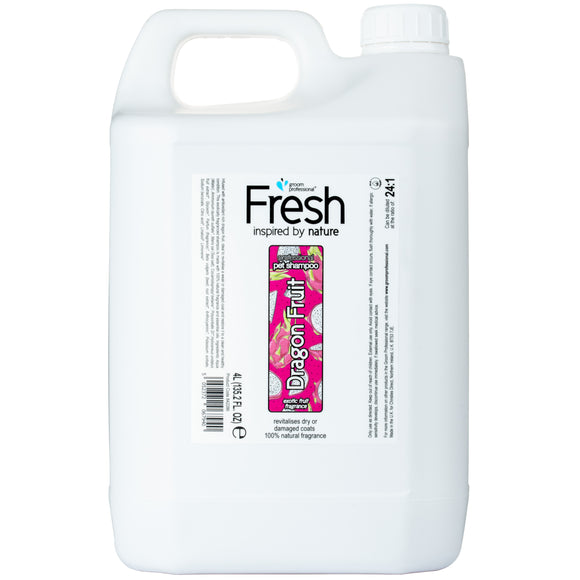 Groom Professional Dragon Fruit Shampoo – Concentrated 1:24 Formula, Regenerating 4L Bottle
