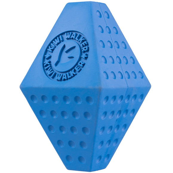 Kiwi Walker Let’s Play Octaball – Geometric Treat Dispensing Toy, Large Size, Blue