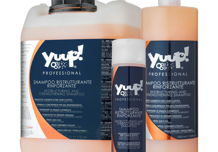 Yuup! Professional Restructuring and Strengthening Shampoo – Concentrated 1:20 Formula, 10L, Intense Coat Repair