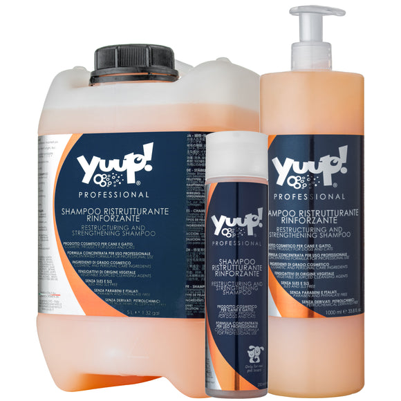 Yuup! Professional Restructuring and Strengthening Shampoo – Concentrated 1:20 Formula, 10L, Intense Coat Repair