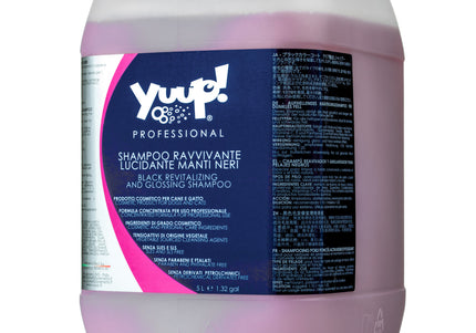 Yuup! Professional Black Revitalizing Glossing Shampoo – Concentrated 1:20 Formula, 5L