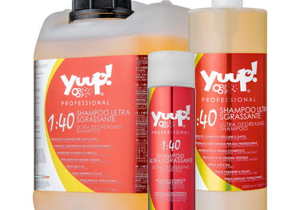 Yuup! Professional Ultra Degreasing Shampoo – Deep Cleansing Concentrate, 1:40 Formula, 250ml