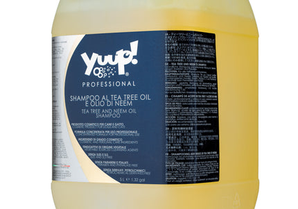 Yuup! Professional Tea Tree and Neem Oil Shampoo – Concentrated 1:20 Formula, 5L, Natural Insect Repellent