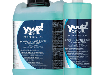 Yuup! Professional Crisp Coat & Volumizing Shampoo – Concentrated 1:20 Formula, 10L, Enhances Texture and Volume