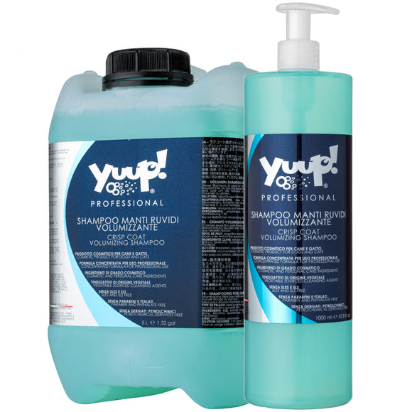 Yuup! Professional Crisp Coat & Volumizing Shampoo – Concentrated 1:20 Formula, 10L, Enhances Texture and Volume