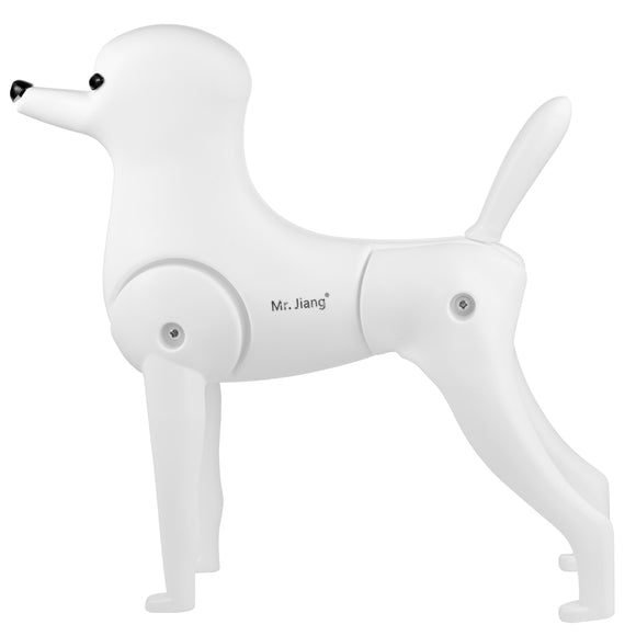 Mr. Jiang Toy Poodle Model Dog – Realistic No-Fur Training Mannequin, Lightweight Design