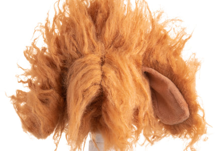 Mr. Jiang Teddy Head Replacement Hair – Brown Synthetic Fur, Realistic Texture, Easy to Attach