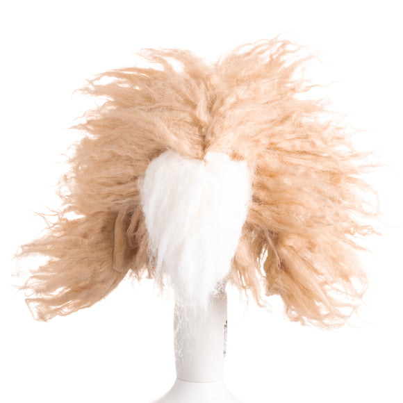 Mr. Jiang Teddy Head Replacement Hair – Beige with White Muzzle, Realistic Texture