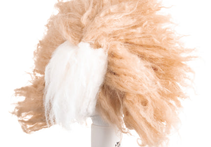 Mr. Jiang Teddy Head Replacement Hair – Beige with White Muzzle, Realistic Texture